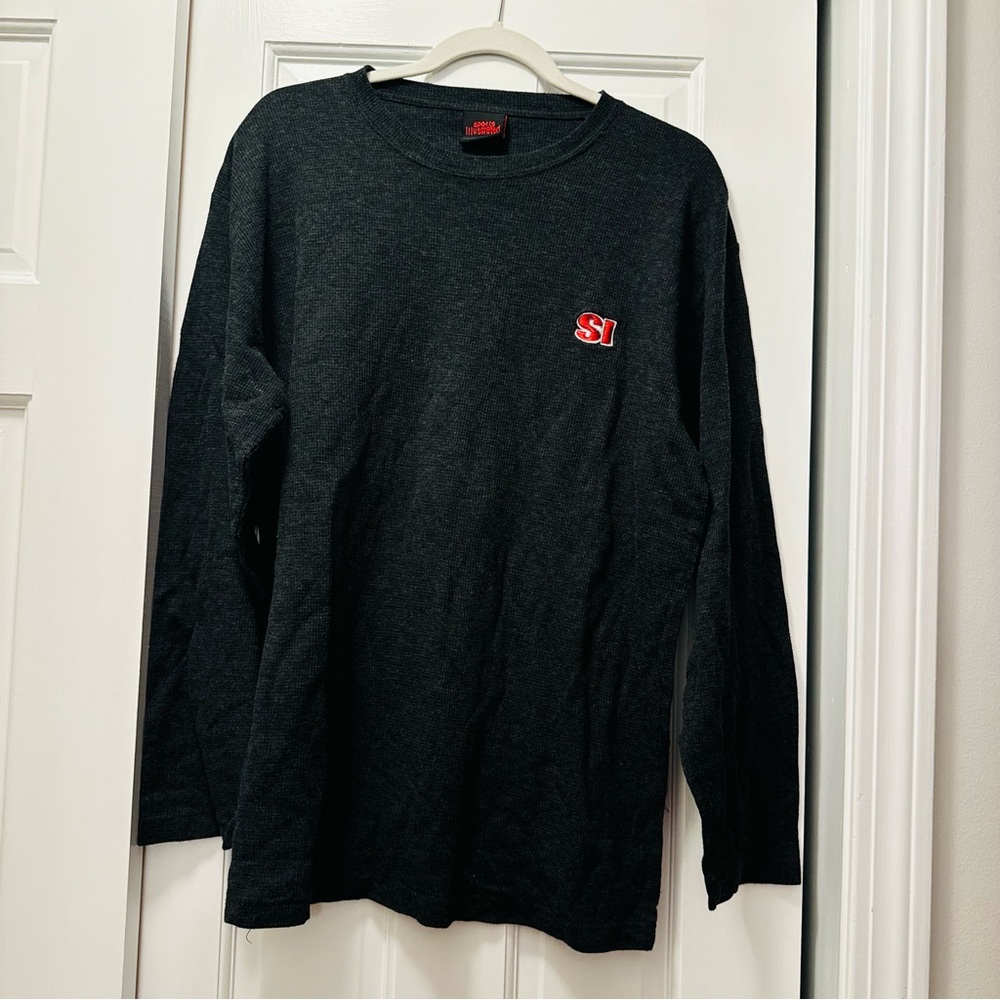 Sports Illustrated—Gray Waffle Knit Top